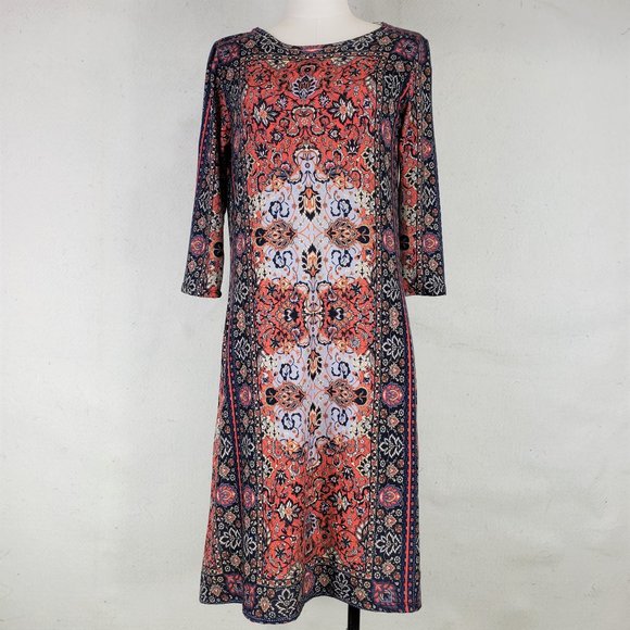 Nurture Dresses & Skirts - Nurture Soft Stretchy Poly Knit Print Dress M